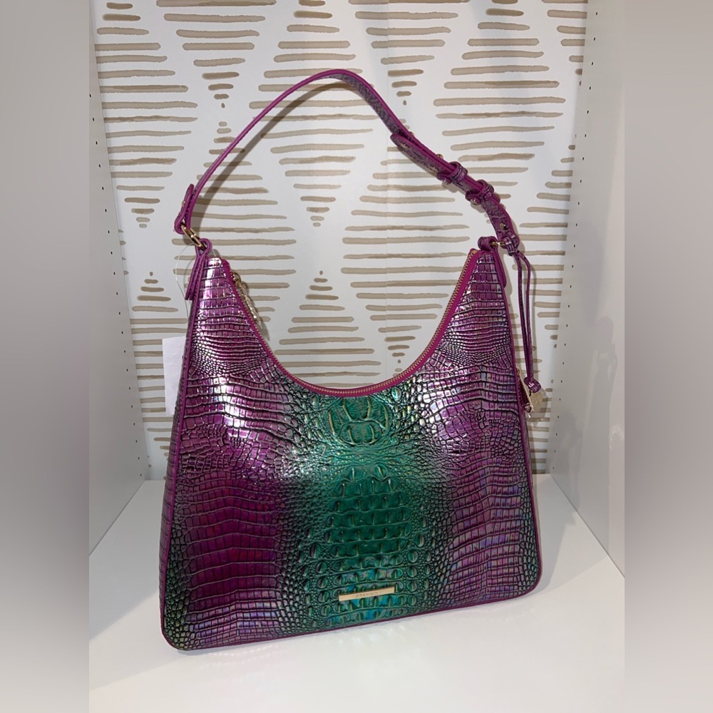 BRAND NEW PURPLE AND TEAL BRAHMIN PURSE!!!
